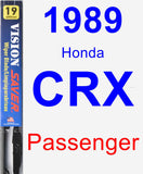 Passenger Wiper Blade for 1989 Honda CRX - Vision Saver