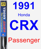 Passenger Wiper Blade for 1991 Honda CRX - Vision Saver