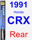 Rear Wiper Blade for 1991 Honda CRX - Vision Saver