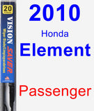 Passenger Wiper Blade for 2010 Honda Element - Vision Saver