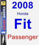 Passenger Wiper Blade for 2008 Honda Fit - Vision Saver