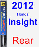 Rear Wiper Blade for 2012 Honda Insight - Vision Saver
