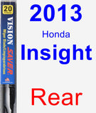 Rear Wiper Blade for 2013 Honda Insight - Vision Saver