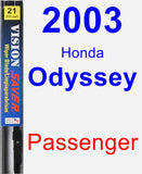 Passenger Wiper Blade for 2003 Honda Odyssey - Vision Saver