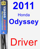 Driver Wiper Blade for 2011 Honda Odyssey - Vision Saver