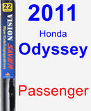 Passenger Wiper Blade for 2011 Honda Odyssey - Vision Saver