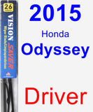 Driver Wiper Blade for 2015 Honda Odyssey - Vision Saver