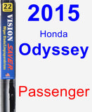 Passenger Wiper Blade for 2015 Honda Odyssey - Vision Saver