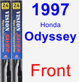 Front Wiper Blade Pack for 1997 Honda Odyssey - Vision Saver