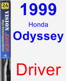 Driver Wiper Blade for 1999 Honda Odyssey - Vision Saver