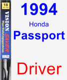 Driver Wiper Blade for 1994 Honda Passport - Vision Saver