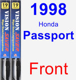 Front Wiper Blade Pack for 1998 Honda Passport - Vision Saver