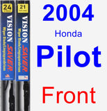 Front Wiper Blade Pack for 2004 Honda Pilot - Vision Saver