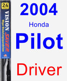 Driver Wiper Blade for 2004 Honda Pilot - Vision Saver