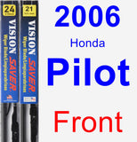 Front Wiper Blade Pack for 2006 Honda Pilot - Vision Saver