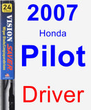 Driver Wiper Blade for 2007 Honda Pilot - Vision Saver