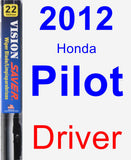 Driver Wiper Blade for 2012 Honda Pilot - Vision Saver