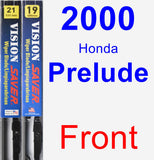 Front Wiper Blade Pack for 2000 Honda Prelude - Vision Saver