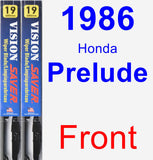 Front Wiper Blade Pack for 1986 Honda Prelude - Vision Saver