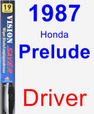 Driver Wiper Blade for 1987 Honda Prelude - Vision Saver