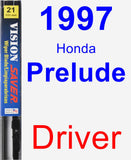 Driver Wiper Blade for 1997 Honda Prelude - Vision Saver