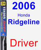 Driver Wiper Blade for 2006 Honda Ridgeline - Vision Saver