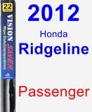 Passenger Wiper Blade for 2012 Honda Ridgeline - Vision Saver