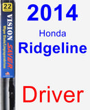 Driver Wiper Blade for 2014 Honda Ridgeline - Vision Saver