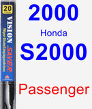 Passenger Wiper Blade for 2000 Honda S2000 - Vision Saver