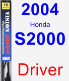 Driver Wiper Blade for 2004 Honda S2000 - Vision Saver