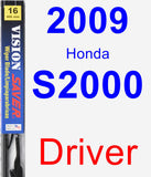 Driver Wiper Blade for 2009 Honda S2000 - Vision Saver