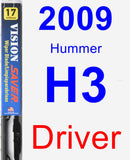 Driver Wiper Blade for 2009 Hummer H3 - Vision Saver