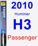 Passenger Wiper Blade for 2010 Hummer H3 - Vision Saver