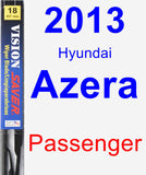 Passenger Wiper Blade for 2013 Hyundai Azera - Vision Saver