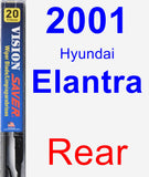 Rear Wiper Blade for 2001 Hyundai Elantra - Vision Saver