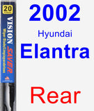 Rear Wiper Blade for 2002 Hyundai Elantra - Vision Saver