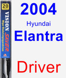 Driver Wiper Blade for 2004 Hyundai Elantra - Vision Saver