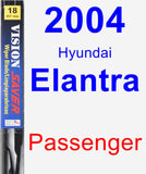 Passenger Wiper Blade for 2004 Hyundai Elantra - Vision Saver
