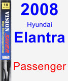 Passenger Wiper Blade for 2008 Hyundai Elantra - Vision Saver