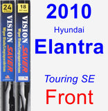 Front Wiper Blade Pack for 2010 Hyundai Elantra - Vision Saver