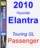 Passenger Wiper Blade for 2010 Hyundai Elantra - Vision Saver