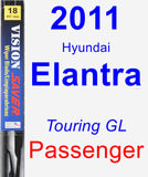 Passenger Wiper Blade for 2011 Hyundai Elantra - Vision Saver