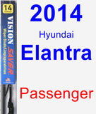 Passenger Wiper Blade for 2014 Hyundai Elantra - Vision Saver