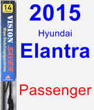 Passenger Wiper Blade for 2015 Hyundai Elantra - Vision Saver