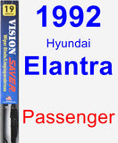 Passenger Wiper Blade for 1992 Hyundai Elantra - Vision Saver