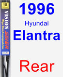 Rear Wiper Blade for 1996 Hyundai Elantra - Vision Saver