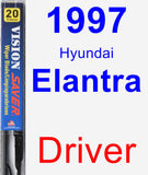 Driver Wiper Blade for 1997 Hyundai Elantra - Vision Saver