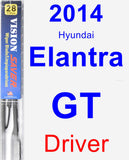 Driver Wiper Blade for 2014 Hyundai Elantra GT - Vision Saver