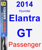 Passenger Wiper Blade for 2014 Hyundai Elantra GT - Vision Saver