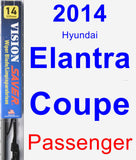 Passenger Wiper Blade for 2014 Hyundai Elantra Coupe - Vision Saver